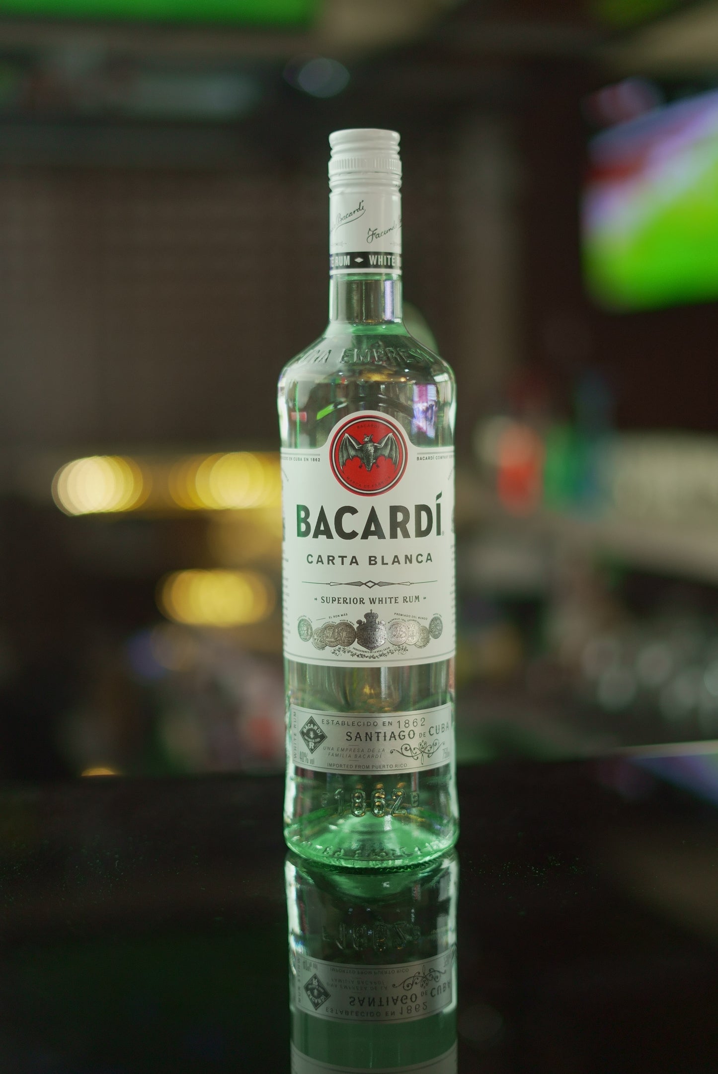 Bacardi White Front